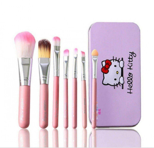 ست براش 7 تیکه هلو کیتی جعبه فلزی