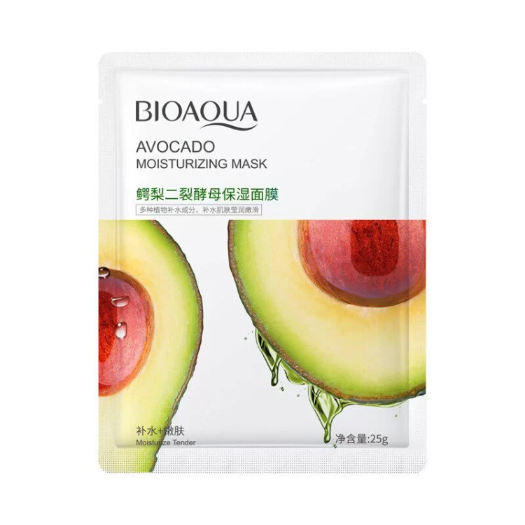 ماسک صورت ورقه ای آووکادو بیوآکوا BIOAQUA