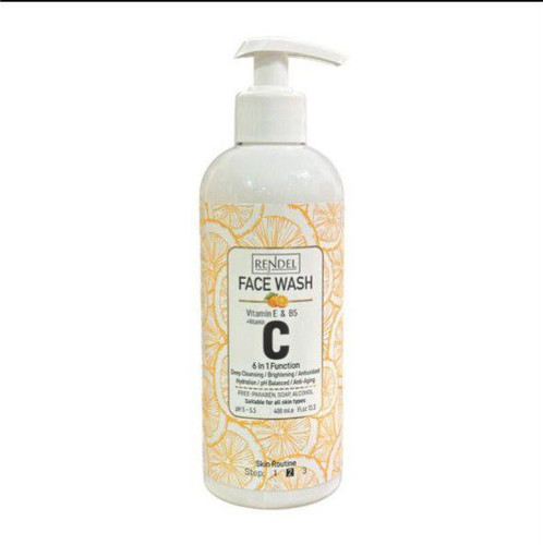 ژل شستشو صورت رندل مدل ویتامین c حجم 400 میل Rendel