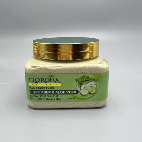 اسکراب صورت و بدن فلورونا FLORONA عصاره خیار