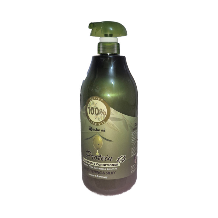 شامپو مغذی موشامپو واشامی با عصاره زیتون 1500 میلی Washami