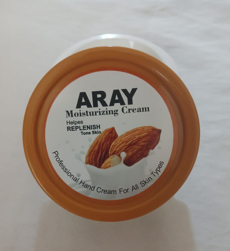 کرم مرطوب کننده دست و صورت آرای مدل بادام ARAY