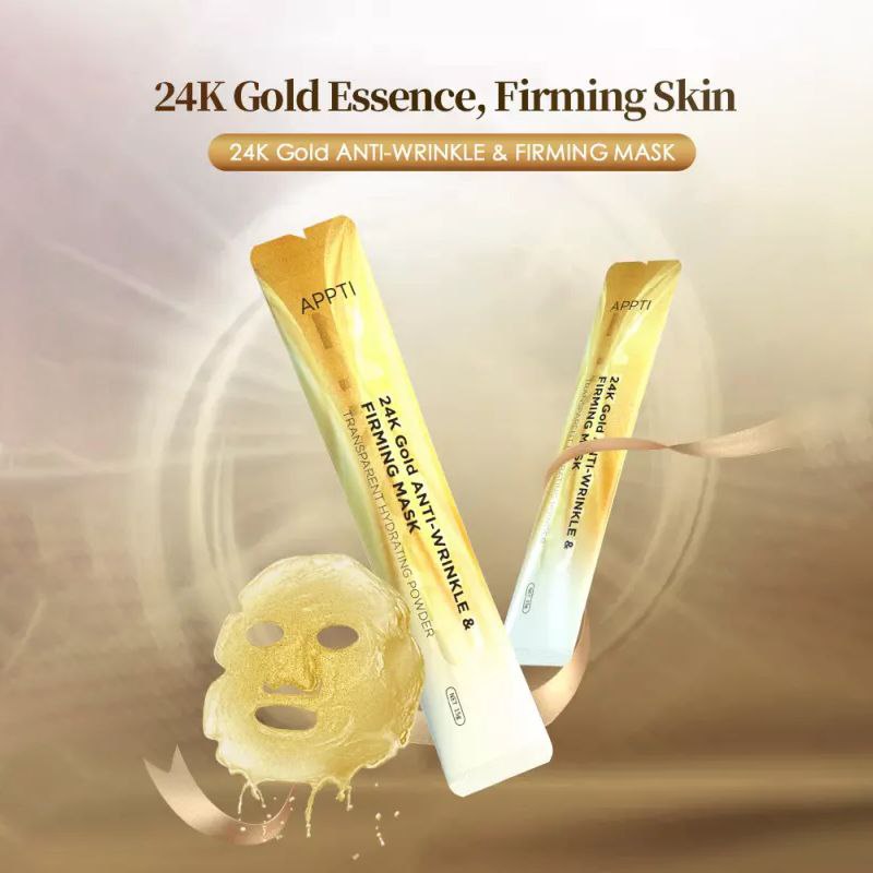 ماسک ضد چروک و سفت کننده پودری طلا APPTI