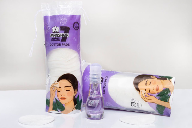 پد آرایش پاک کن صد در صد پنبه ای هفت منشور