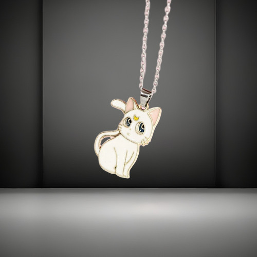 گردنبند طرح گربه استیل