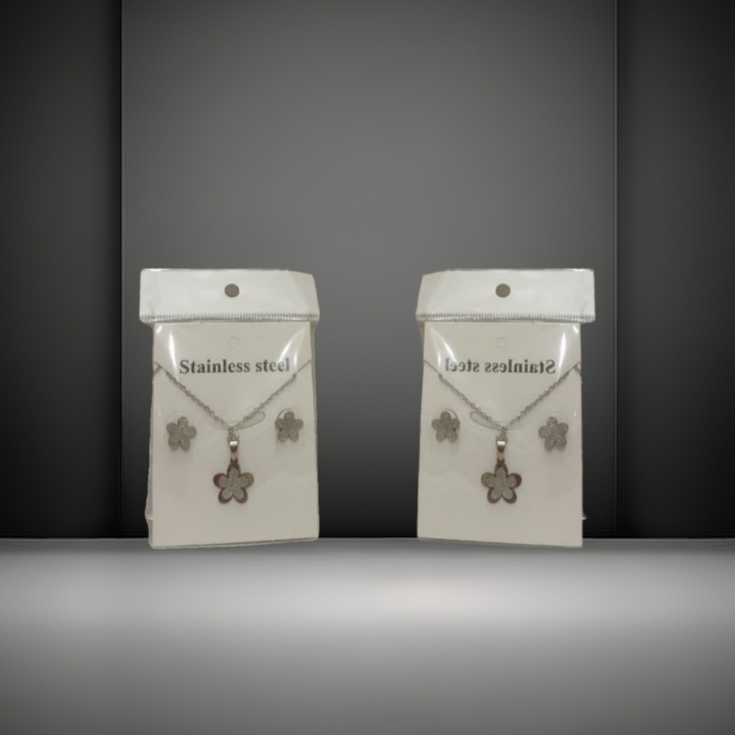 نیم ست طرح گل استیل