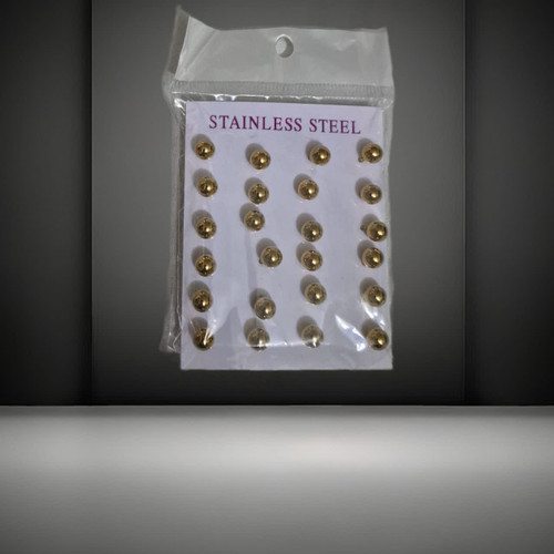 گوشواره استیل توپی