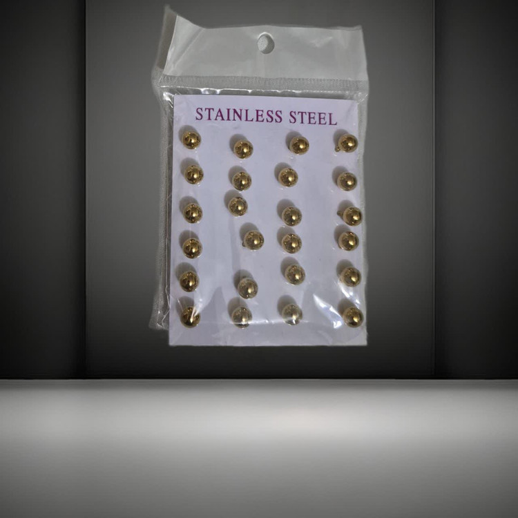 گوشواره استیل توپی