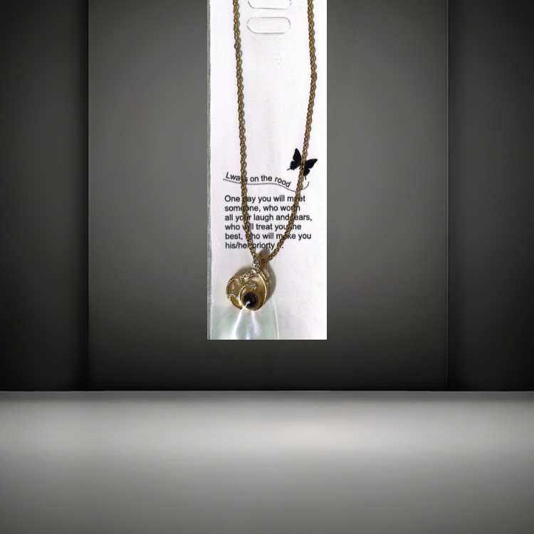 گردنبند جواهری استیل به صد زبان دنیا