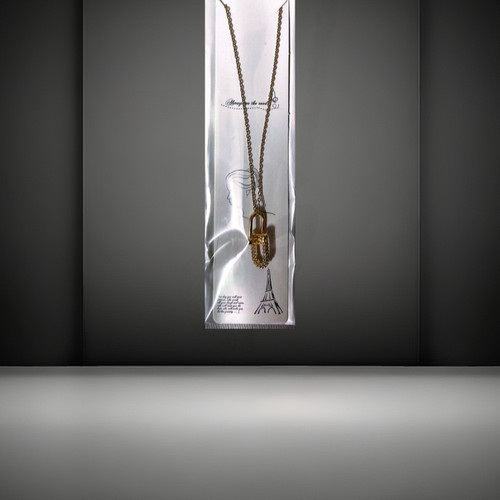 گردنبند جواهری استیل طرح قفل