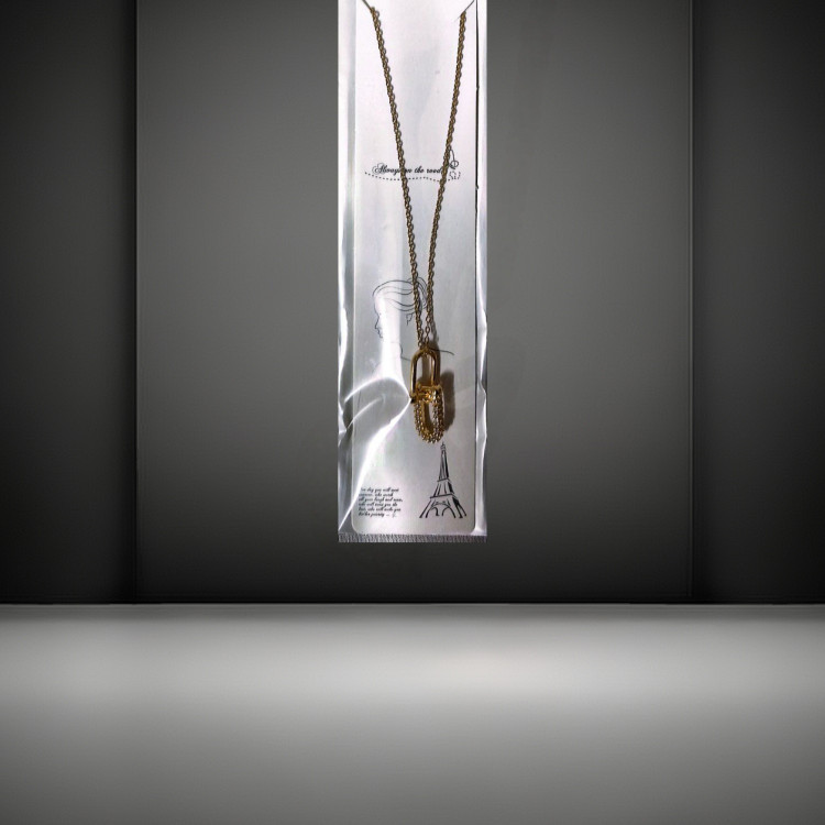 گردنبند جواهری استیل طرح قفل