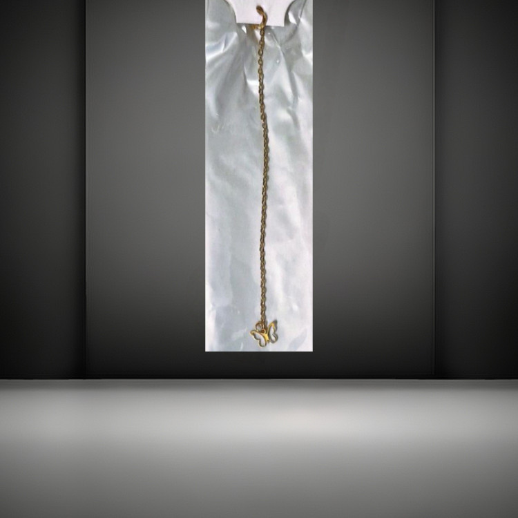 آویز ساعت استیل طرح پروانه