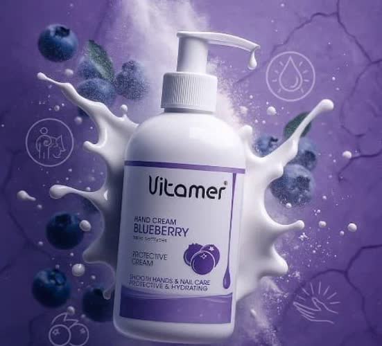 کرم آبرسان و مرطوب کننده Vitamer با رایحه بلوبری و ویتامین سی