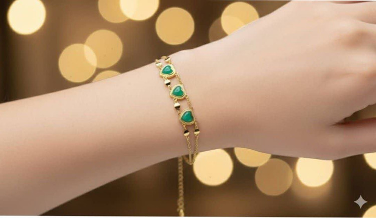 دستبند جواهری استیل